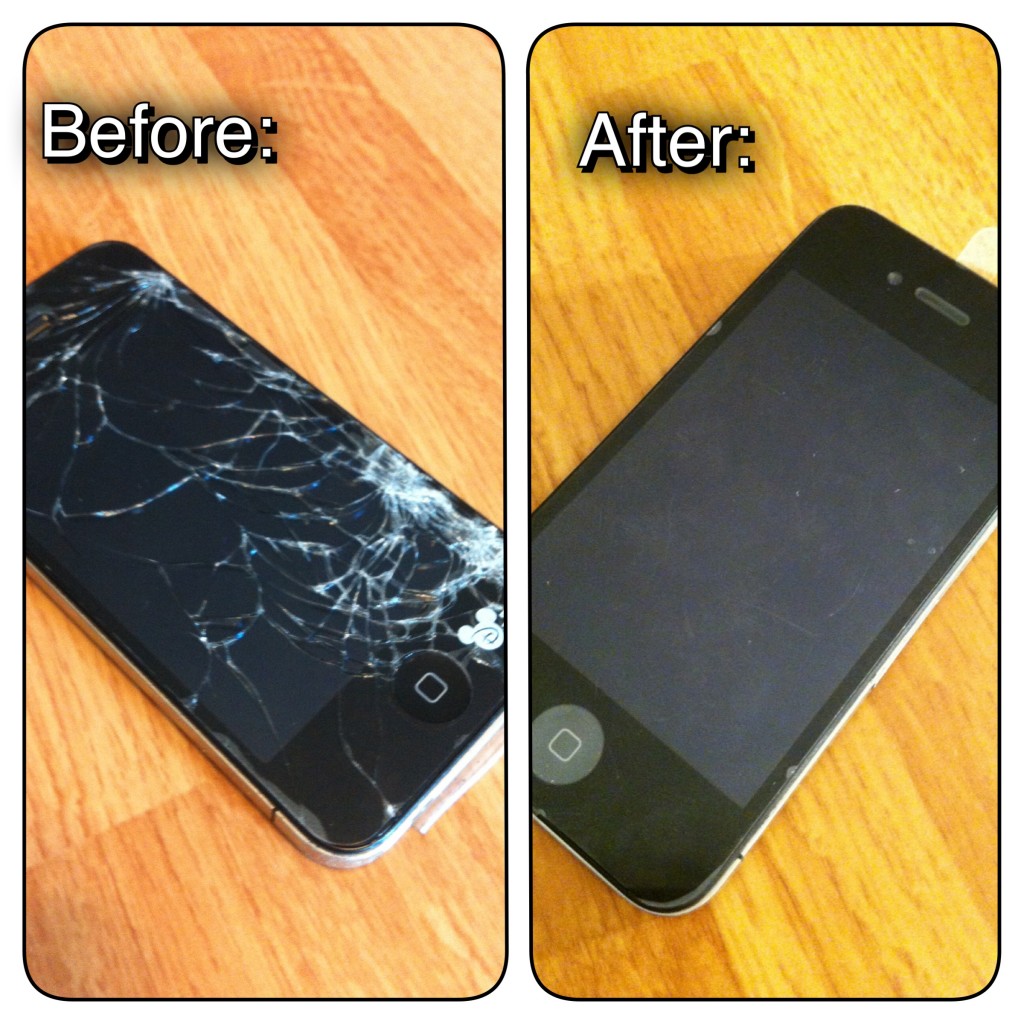 cracked iphone screen marker
