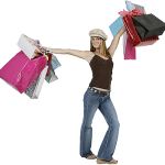 Woman on a Shopping Spree